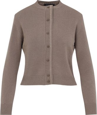 Fabiana Filippi Cortex Brown Virgin Wool Cardigan-Donna