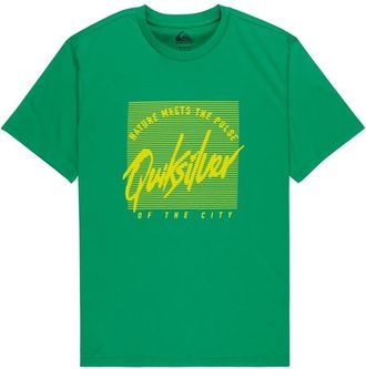 Quiksilver Retro Mood S/S T-Shirt f&uuml;r Herren | gr&uuml;n