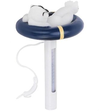OEM Term&oacute;metro Flotante Para Agua - Medidor De Temperatura Para Piscinas - Mide La Temperatura Del Agua - Dise&ntilde;o De Osito Adorable - 21 Cm - Amarillo