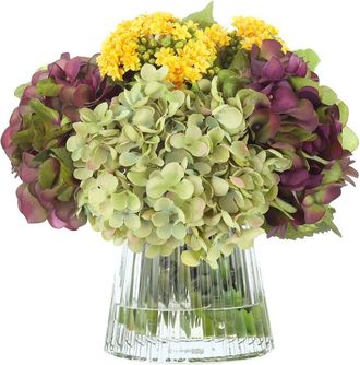 Creative Displays Inc. Handmade Floral Centerpiece With Cabbage, Pampas & Fall Leaves
