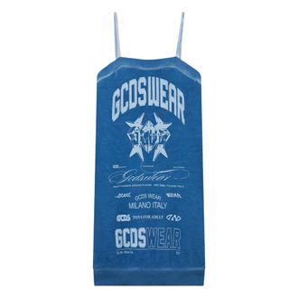 GCDS Gcds, Kleedjes, Dames, Blauw, M, Tank Mini Jurk History