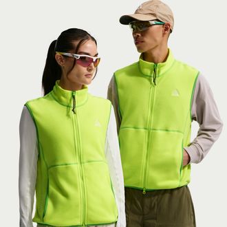 Nike Mens Nike ACG Wolf Tree Full-Zip Vest in Yellow | IF0975-737