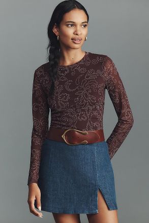 Sanctuary Mesh Long-Sleeve Top