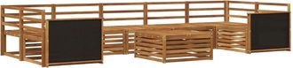 vidaXL Conjunto De Sof&aacute;s De Exterior 8 Uds. Natural Vidaxl