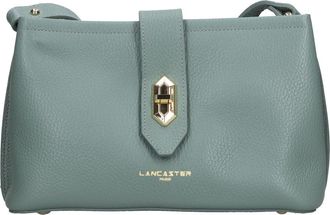 Lancaster Top Double Bag - Dames - Schoudertassen - Groen - ONE Size - Leer - Tassen