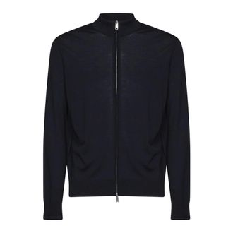 Ermenegildo Zegna Trofeo 15milmil15 Vest met volledige rits - Heren - Truien - Blauw - Maat: L Zijde
