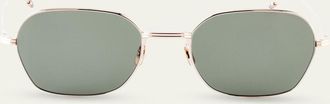 Thom Browne Mens Titanium Rectangle Sunglasses