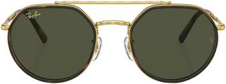 Ray-Ban Green Irregular Unisex Sunglasses RB3765 919631 53