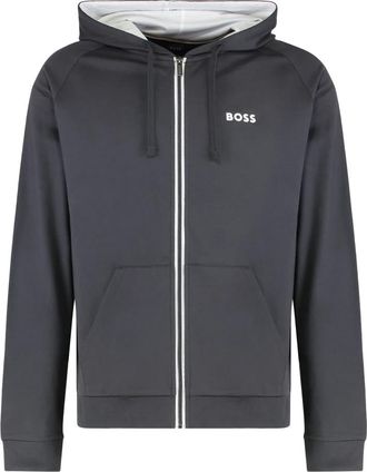 HUGO BOSS Authentic Jacket H - Heren - Vesten met rits - Grijs - XS - Katoen - Hoodies & sweatvesten