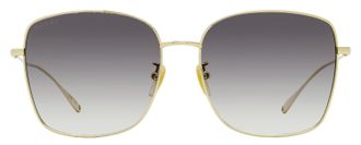 Gucci GG1030SK Square Pendant Sunglasses - Gold
