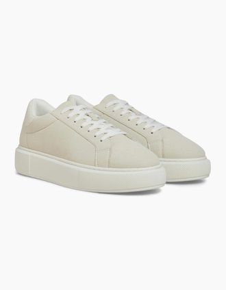 Jack & Jones Mens Jack & Jones Aspire Cupsole Polyurethane Mens Moonbeam Trainers - Cream - Size: 12