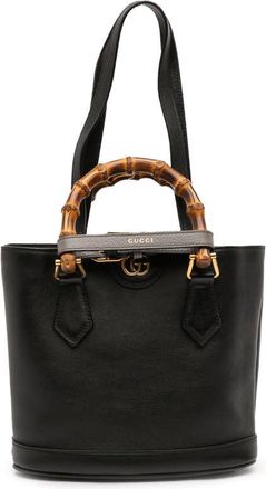 Gucci Pre-owned Gucci Small Calfskin Bamboo Diana Convertible Bucket Bag Ladies 750396 525040
