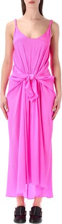 J.W.Anderson Pink Knotted Waist Long Dress