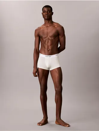 Calvin Klein Mens Icon Cotton Stretch Low Rise Trunk - Grey - XL