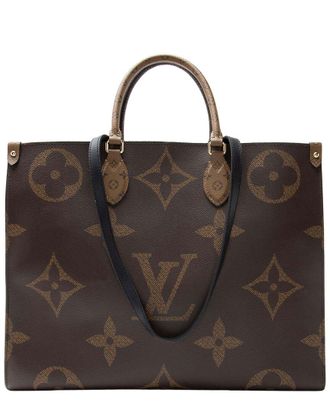 Louis Vuitton Giant Monogram Canvas Onthego Gm Tote (Authentic Pre-Loved)