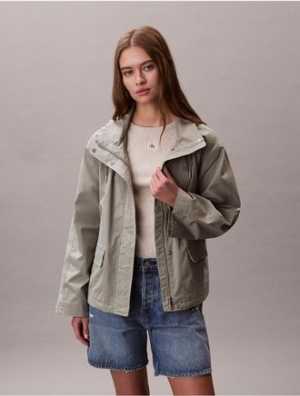 Calvin Klein Jeans Calvin Klein Womens Lightweight Tech Jacket - Green - XS