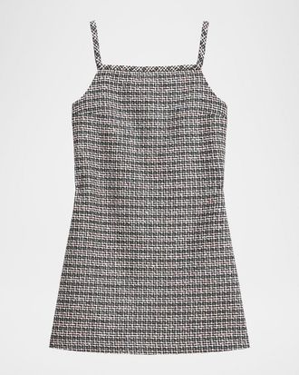 Theory Plaid Sleeveless Mini Dress