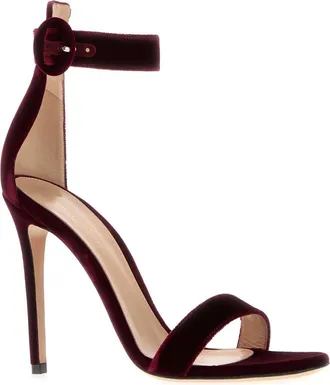 Gianvito Rossi Syra Heels - Burgundy