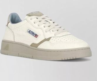 Autry low top leather sneakers breathable sole