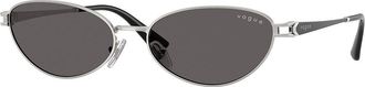 Vogue Eyewear VO4369S 323/87 Womens Sunglasses Silver Size 56