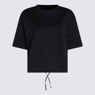 Fabiana Filippi Dark Blue Cotton T-Shirt