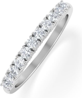 The Diamond Store Half Eternity Ring 0.30CT Lab Diamond 9K White Gold