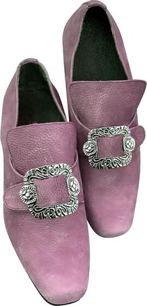 Generic Mens Vintage Buckle Loafers Square Toe Formal Shoes, Baroque Style Dress Shoes for Men with Decorative Metal Accent, Slip on Design, Soft Lining, Retr