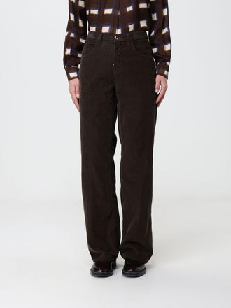 Dondup Pantaloni a coste in velluto a vita alta e vestibilit&agrave; slim
