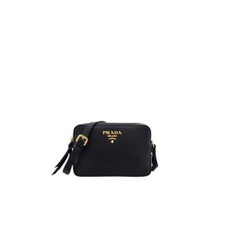 Prada Tassen, Dames, Zwart, ONE Size, Leer, Crossbody Bag