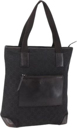 Gucci Pre-owned Canvas Tote Bag - Dames - Vintage Shopper - Bruin - ONE Size - Vintage