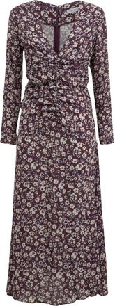Mar De Margaritas Viscose Jurk - Dames - Casual kleedjes - Paars - L - Kleedjes