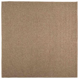 vidaXL Alfombras De &Aacute;rea Cuadrado Agira Natural 120 X 120 Cm Poli&eacute;ster Vidaxl
