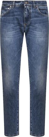 Dolce & Gabbana Slim-fit Jeans - Heren - Slim Fit Jeans - Blauw - XL - Katoen - Jeans
