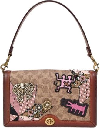 Coach Pre-owned Riley Crossbody Tas - Dames - Pre-owned - Bruin - Maat: ONE Size Leer