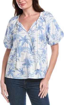 Tommy Bahama Fortuna Fronds Poplin Top
