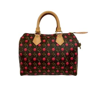 Louis Vuitton Pre-owned Speedy 25 Monogram Cherry Handtas - Dames - Pre-owned - Bruin - Maat: ONE Size Leer