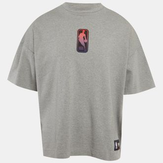 HUGO BOSS Grey X Nba Grey Applique Jersey T-Shirt