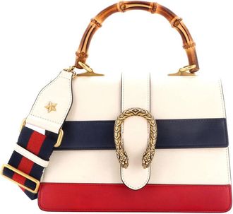 Gucci Multicolor Colorblock Leather Dionysus Bamboo Top Handle Bag Medium (Authentic Pre-Loved)