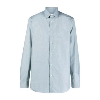 Paul Smith Heren, Overhemden, Groen, Maat: 4XL Linnen