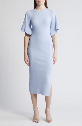 Ted Baker Raelea Rib Sweater Dress in Light Blue at Nordstrom Rack, Size 1