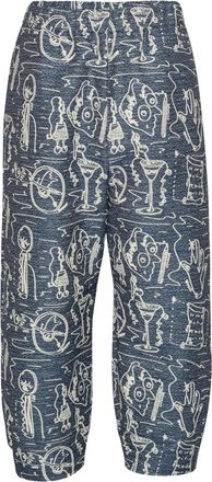 Henrik Vibskov Eclipse broek met print - Blauw