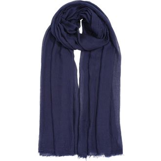 Echo Essential Modal-Silk Blend Crinkle Wrap in Navy at Nordstrom