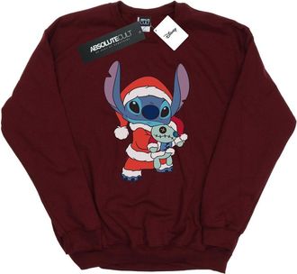 Disney Dames/Dames Lilo And Stitch Kerst Sweatshirt (Bourgondi&euml;)