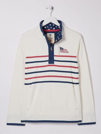 Fat Face FatFace Airlie Ecru USA Sweat Top