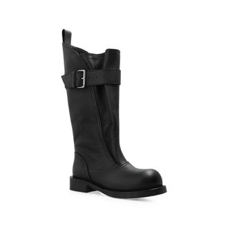 Iro Buckled Calf Leather Boot - Black