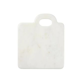 Broste Copenhagen Olina Schneidebrett 26 x 30 cm, Marmor weiss