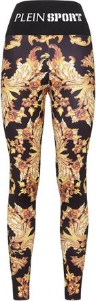 Plein Sport Broeken, Dames, Geel, S, Polyester, Jogging Leggings Barok