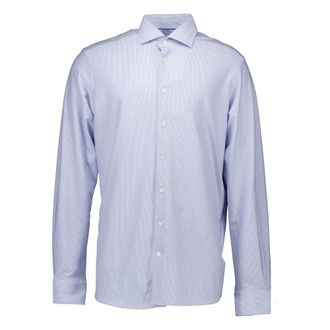 Eton Lange Mouw Shirt - Heren - Casual Overhemden - Blauw - L - Katoen - Overhemden