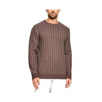 HUGO BOSS Truien & Vesten, Heren, Bruin, XL, Hugo - Tops > Long Sleeve Tops