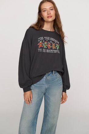 Chaser 100% Cotton Grateful Dead Holiday Sweatshirt
